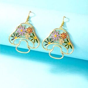 Floral Gold Earrings